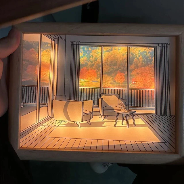 Art Illumi - Creative Art Decor Piece with Adjustable Lighting