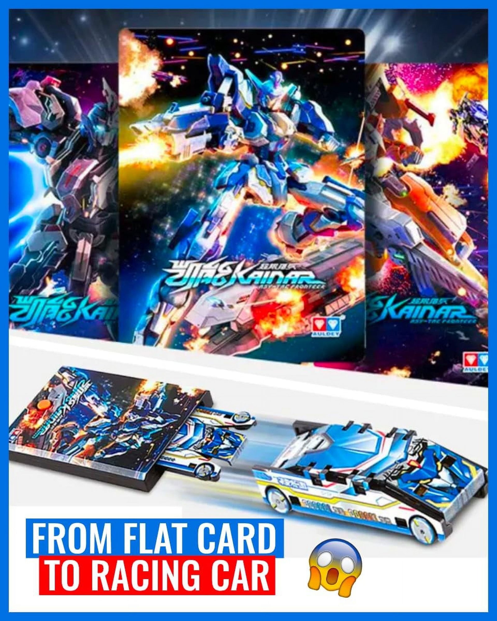 MorphCar - Creative Shiny Card Deformation Car Toy (Random Style)
