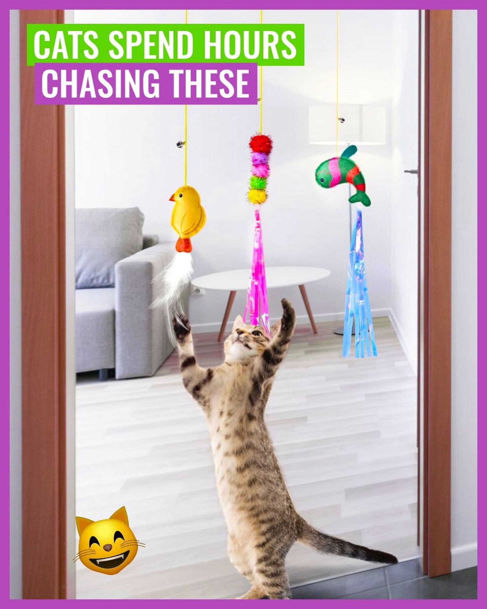 Drop Fluff - Hanging Bouncing Cats Toy