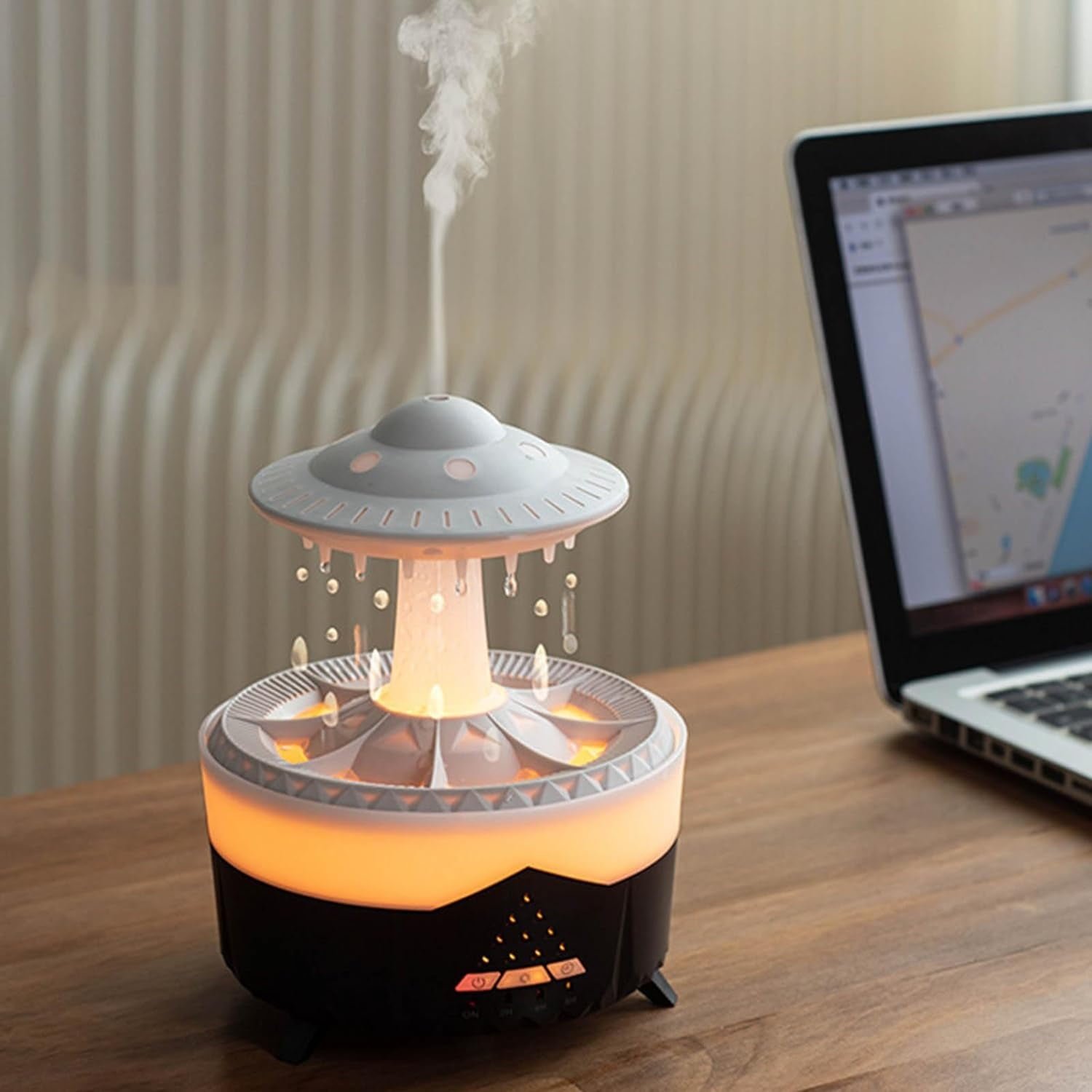Cloud Zen - New 3 In 1 Rain Cloud UFO Humidifier Zen Oil Diffuser